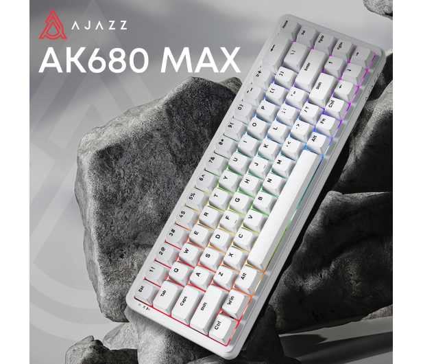 Ajazz AK680 MAX Magnetic Switch RGB biała - 1536358 - zdjęcie 6